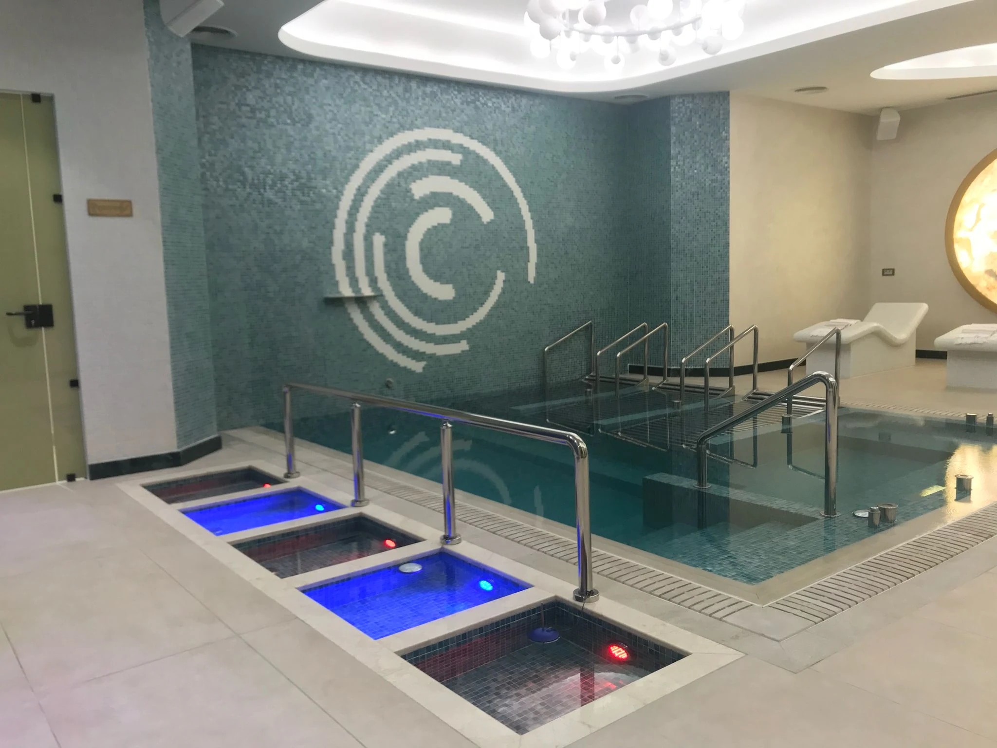 spa alanları için mimari uygulama ve iç mekân detayı