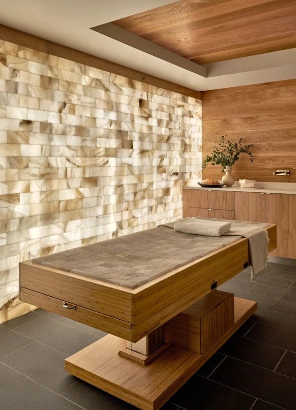 spa alanları için mimari uygulama ve iç mekân detayı